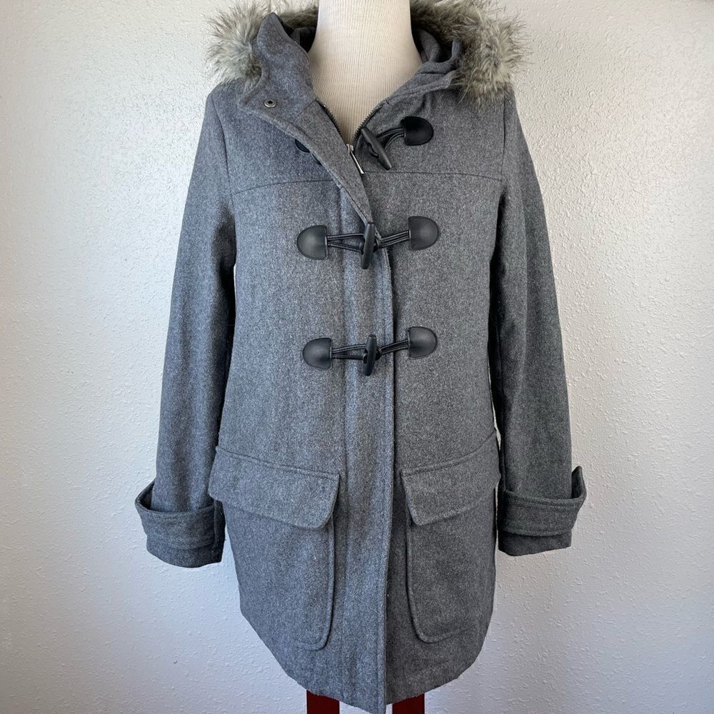 Old Navy Hooded Wool Blend Jacket Size S EUC